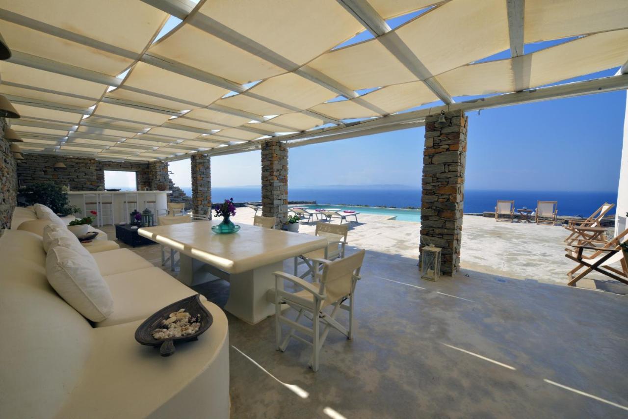 Spectacular Sunset View Villa At Melissaki Ioulis Exteriér fotografie