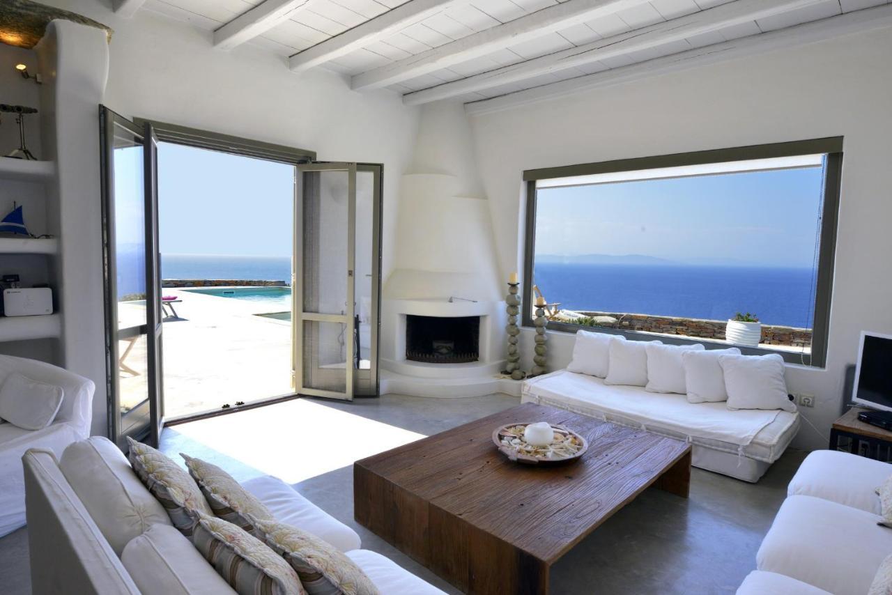 Spectacular Sunset View Villa At Melissaki Ioulis Exteriér fotografie
