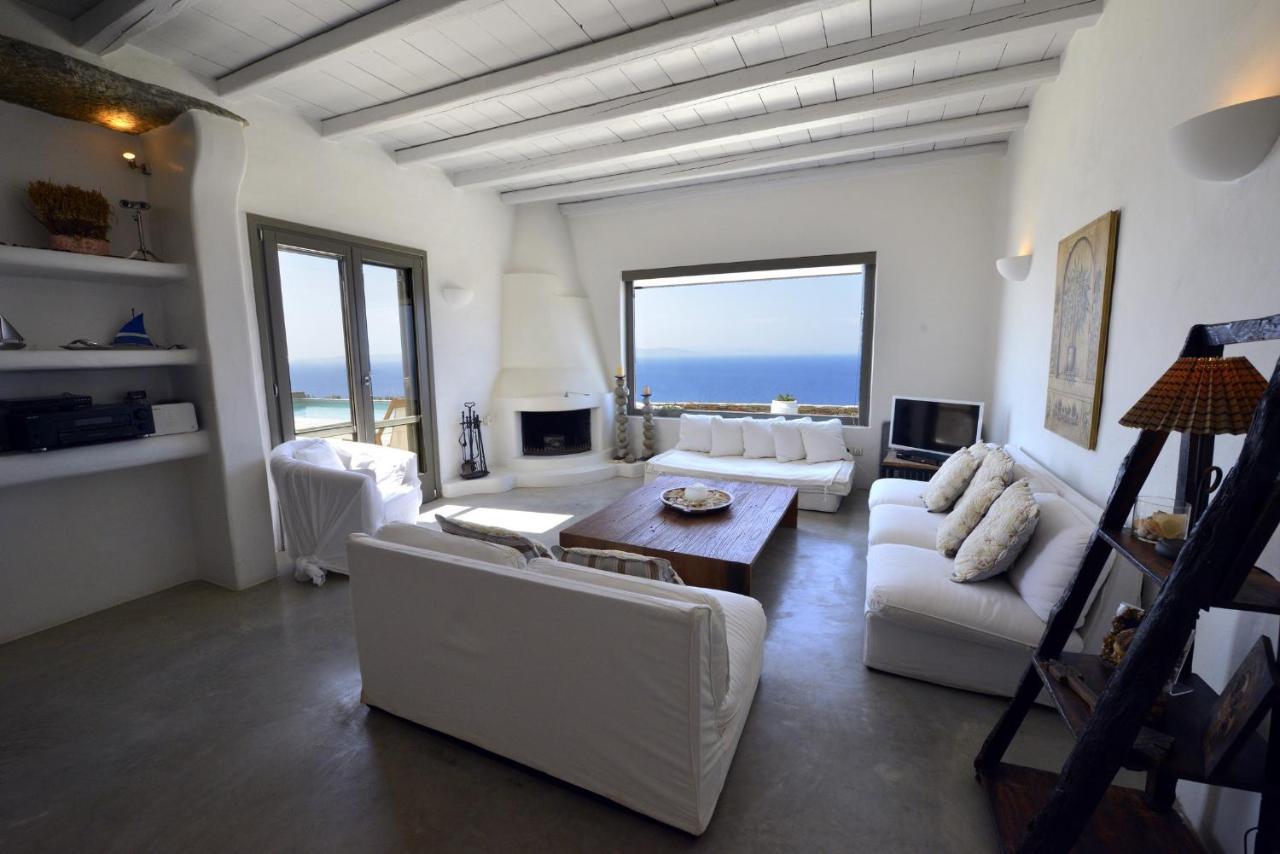 Spectacular Sunset View Villa At Melissaki Ioulis Exteriér fotografie