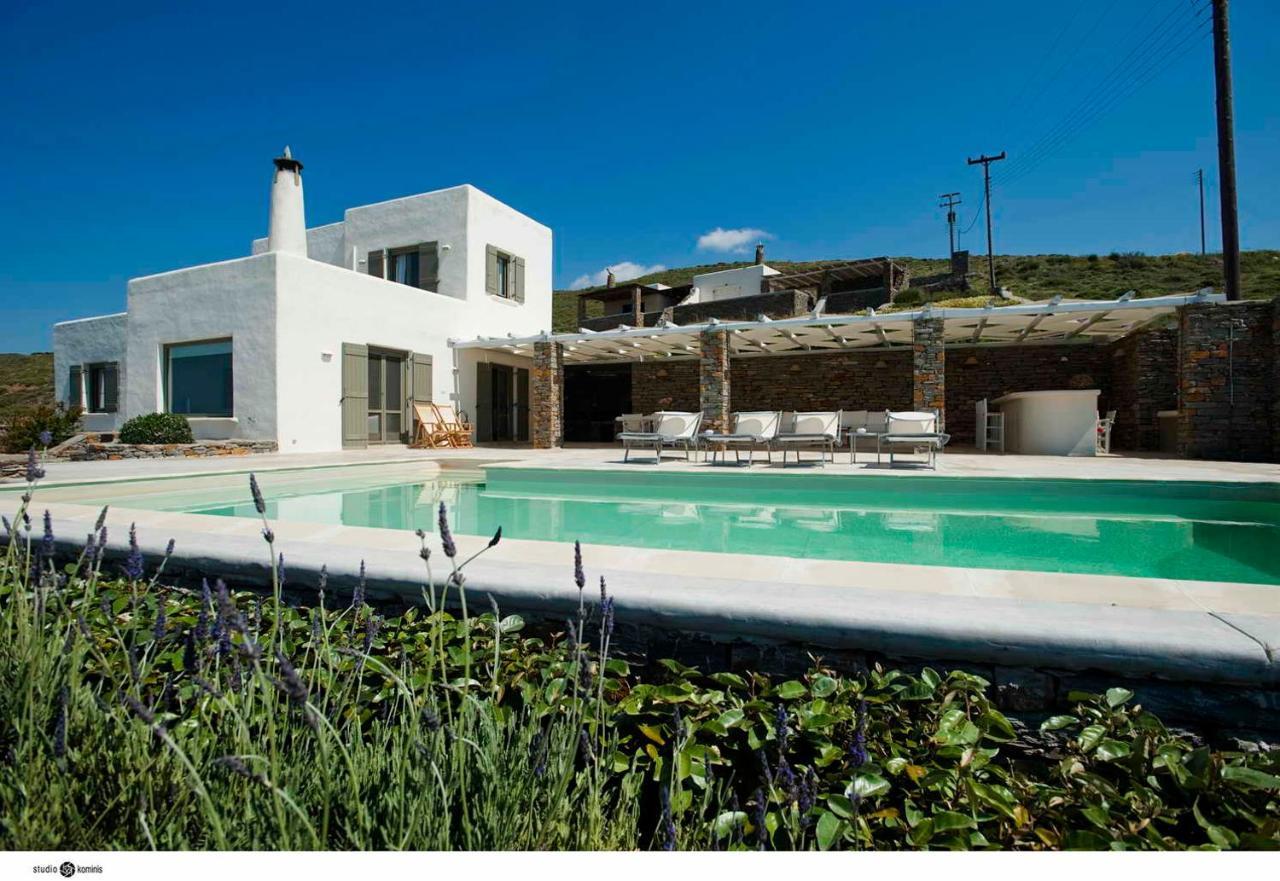 Spectacular Sunset View Villa At Melissaki Ioulis Exteriér fotografie