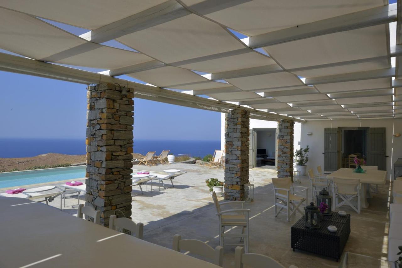 Spectacular Sunset View Villa At Melissaki Ioulis Exteriér fotografie