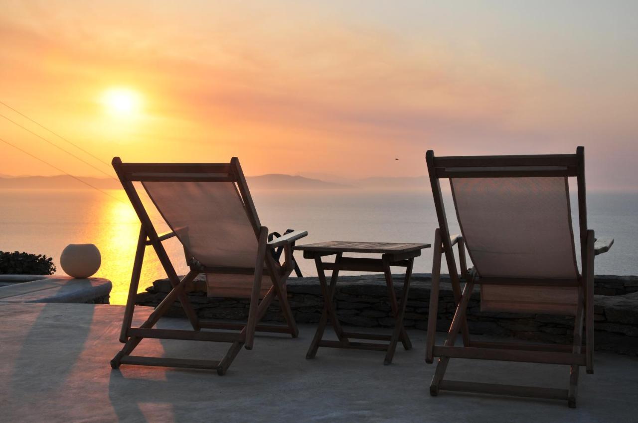 Spectacular Sunset View Villa At Melissaki Ioulis Exteriér fotografie