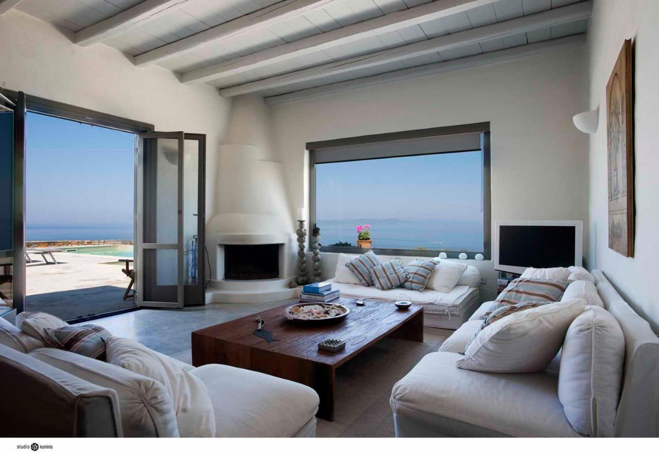 Spectacular Sunset View Villa At Melissaki Ioulis Exteriér fotografie