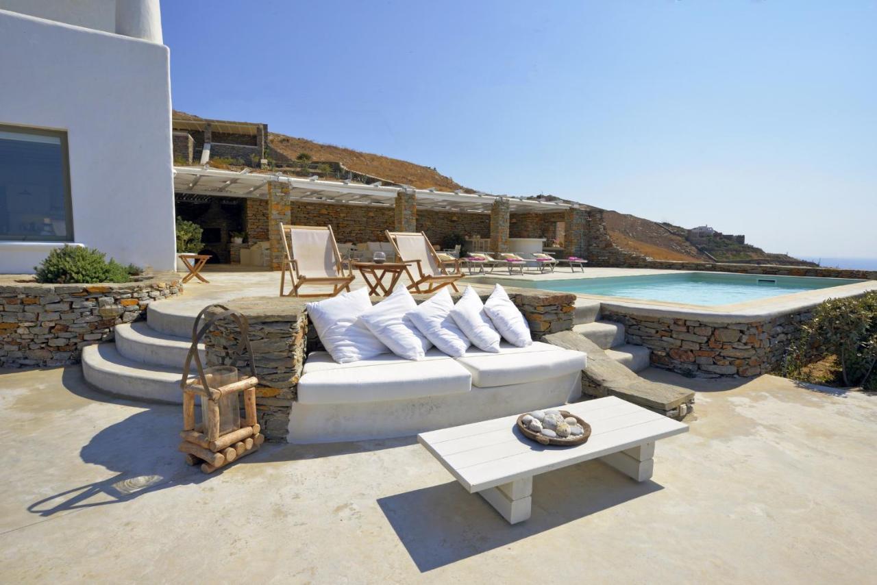 Spectacular Sunset View Villa At Melissaki Ioulis Exteriér fotografie